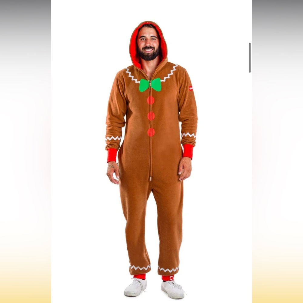 Tipsy Elves Men’s M Medium Gingerbread Man Halloween Christmas Costume Cookie